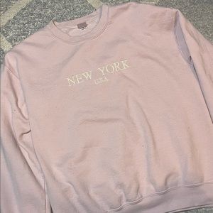 New York Pink Crewneck